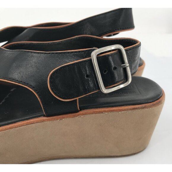 Camper Together Veronique Branquiho Sandals Womens Size 37 US 6.5 Black Leather - Picture 2 of 16